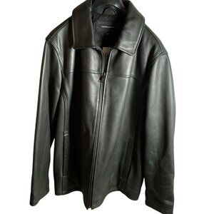 NWT $700 Mens Wilsons Leather Black Jacket 2XLT 3M Thinsulate Insulation